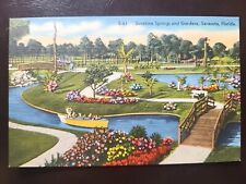 Vintage Postcard - Sunshine Springs And Gardens, Sarasota, Florida picture