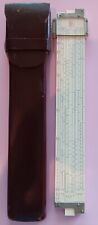 Vtg Frederick Post Versalog Hemmi Bamboo Slide Rule 1460 With Leather Case Japan picture