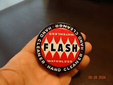 Original Vintage 1950's Flash Waterless Hand Cleaner Can Tin picture