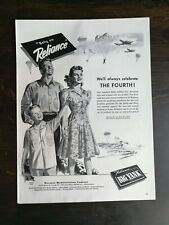 Vintage 1943 Reliance Manufacturing Company Big Yank WWII Full Page Original Ad picture