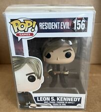 Rare Vaulted Resident Evil Leon S. Kennedy #156 Funko Pop Figure W/ Protector picture