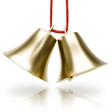 2Pcs Vintage Hanging Bells for Door - Cow Bell Necklaces Hanging Bell Brass Bell picture
