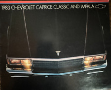 Vintage 1983 Chevrolet IMPALA CAPRICE Car Sales Dealer Brochure Automobile Chevy picture