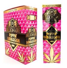 Billionaire H. Natural Wraps Rolling Papers Poppin Bubblegum Display of 50 Wraps picture
