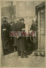 1940 ORIGINAL PHOTO JEW JEWISH MEN W ARM BAND IN GHETTO POLAND picture