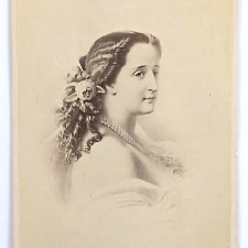 Album Filler CDV Photo Empress Eugenie Royalty Of Spain Napoleon III Wife picture