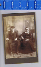 Husband & Wife, Couple, Seated, Cabinet Card, by Heath, Bradford, Ohio c1880s picture