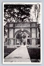 Gouverneur NY- New York, Memorial Arch, Antique, Vintage c1949 Souvenir Postcard picture