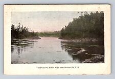 Woodsville NH-New Hampshire, the Narrows, Antique Vintage c1927 Postcard picture