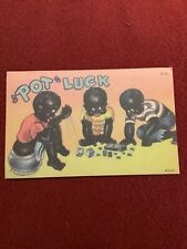 Rare Antique Black Americana Postcard Clean Flat Unposted Nice picture