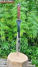 Handmade Carbon Steel Blade Ancient GREEK Xiphos Sword Double Edged-30-inches. picture