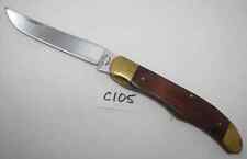 Imperial Schrade Frontier Double Eagle Plain Edge Hunter 4615 U Pocket Knife picture