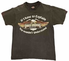 Vintage 1983 Harley Davidson Single Stitch “If I Have To Explain” Tampa T-Shirt picture