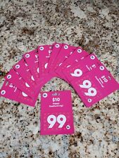 99 Cents Only Store EMPTY Gift Card STORES CLOSED RARE Nostalgia Collectible  picture