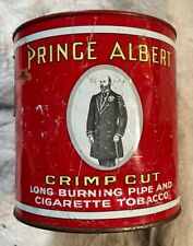 Vintage  Prince Albert Pipe & Cigarette Tobacco Round 14 OZ. Tin Can With Lid picture