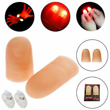 2x LED Finger Thumbs Light red Color Magic Prop Party Bar Show  Lamp picture