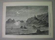1870 view: SAN FRANCISCO Cliff House & Seal Rocks - Ocean Beach, carriage; Cary picture