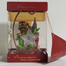 Lenox Official Macy's Parade Frog-Tographer Ornament Kermit the Frog NOS picture