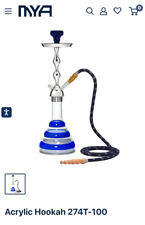 MYA Large Acrylic Hookah Set 274T-100 Everything You Need In One Box Blue picture