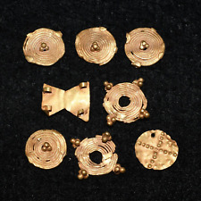8 Ancient Roman & Greek Gold Beads & Ornaments Circa 300 BCE - 1st Century AD picture