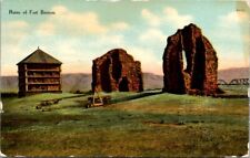 Vintage Postcard View of the Ruins of Old Army Fort Benton Montana MT      10421 picture