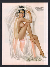 Vintage Playboy Alberto Vargas Girl Pin Up Page Print June 1965 picture