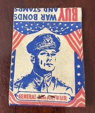 General MacArthur Give’em Both Barrels Buy War Bonds & Stamps Matchbook Cover picture