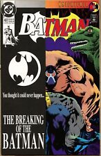 Batman #497-1993 nm- 9.2 DC 1st w/ Overlay Cover Bane Breaks Batman's Back Make  picture