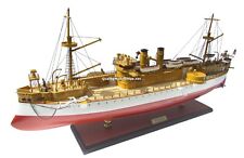 USS MAINE (ACR-1) - Handcrafted War Ship Ready Display Model 37