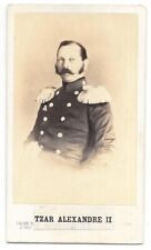 CDV:  RUSSIAN TSAR ALEXANDRE II--ASSASSINATED 1881--FREED THE SERFS picture