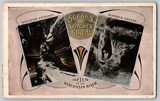 Postcard Scenes In Witches Gulch Dells Of Wisconsin River Wisconsin C3 picture