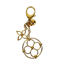 Louis Vuitton NIB Auth Blooming Bag Charm Key Ring Gold Plated Box Dust Bag picture