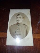 Vintage Cabinet Photograph German Soldier Unknown Year picture