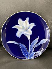 Vintage 1960’s White Lily Fukagawa Porcelain Plate Arita Japan 6 Inches picture