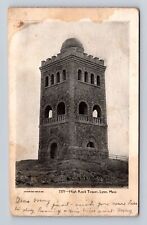 Lynn MA-Massachusetts, High Rock Tower, Antique Vintage c1906 Souvenir Postcard picture