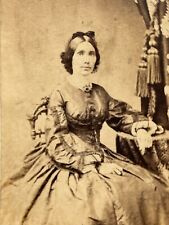 Pottsville Pennsylvania CDV Photo Mrs. Hoffercamp Woman ID'd Antique 1860's D5 picture