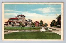 Punxsutawney PA-Pennsylvania, East Mahoning Street, Antique Vintage Postcard picture