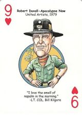 Robert Duvall Apocalypse Now 9 of Hearts - Hooray for Hollywood Playing Card picture