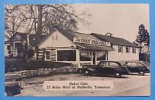 C.1940s Cars THE OAKES CAFE~ 22 Miles West of Nashville TN RARE Vintage Postcard picture