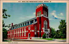 Postcard: M-7 ROYAL OAK PRESBYTERIAN CHURCH, MARION, VA. E-5679 Photo picture