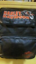 Harley Davidson Large Vintage Genuine Leather Backpack picture