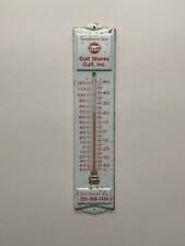 Vintage Gulf Convenience Store Thermometer Gulf Shores, Alabama Vintage Gas Oil picture