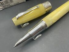 Montegrappa Extra 1930 Celluloid Yellow Rollerball Ag925 Sterling Silver $795 picture