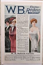 Delineator Magazine October 1911 Print Ad W.B. Nuform Corsets Women's Fashion picture