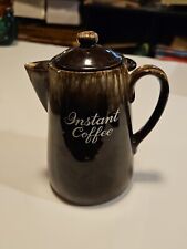 INARCO Japan Instant Coffee Pot Canister Vintage Ceramic brown picture