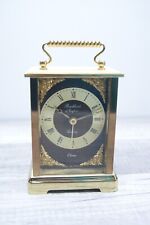Carraige Clock VINTAGE BRECKLAND OF ENGLAND QUARTZ  CHIME - Tested, Working picture