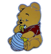Cute Baby Pooh Eating From Honey Pot Individual Disney Trading Pin ~ Brand New picture