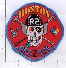 Massachusetts - Boston Rescue 2 MA Fire Dept Patch - Skull picture