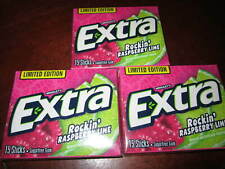 Extra Limited Edition Rockin Raspberry Lime Gum (3 Sealed Collector Packs) picture