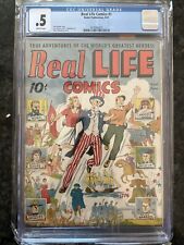 Real Life Comics #1 1941 Nedor Publications Golden Age Comic Book CGC .5 picture